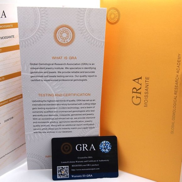 💫 Last One 💫 Huge 4.00ctw Solid Platinum PT950 Certified Moissanite Earrings - Picture 8 of 9